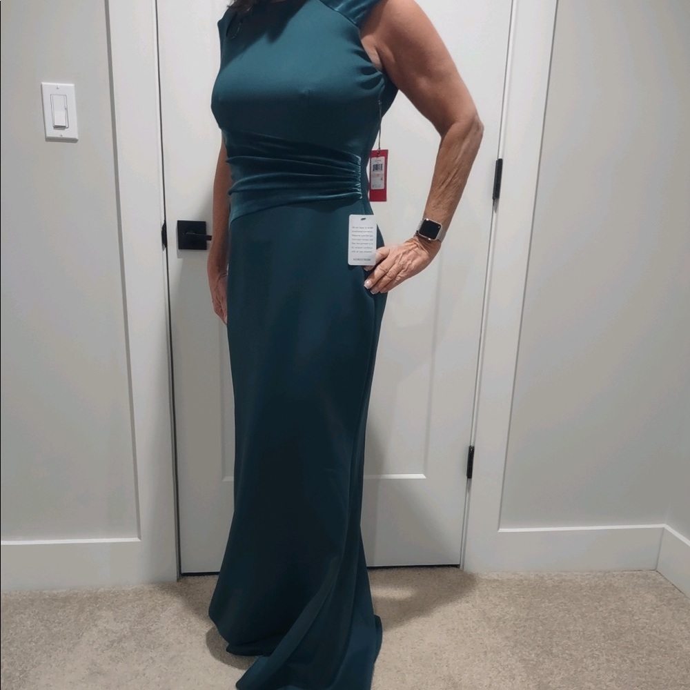 Emerald green gown